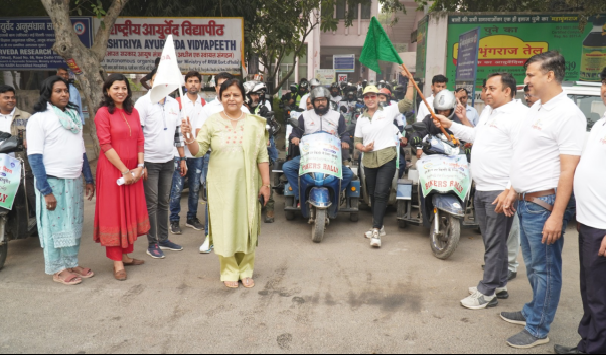 आयुर्वेद फॉर वन हेल्थ’ के वैश्विक संदेश के साथ, देशव्यापी बाइकर्स रैली का सफल आयोजन